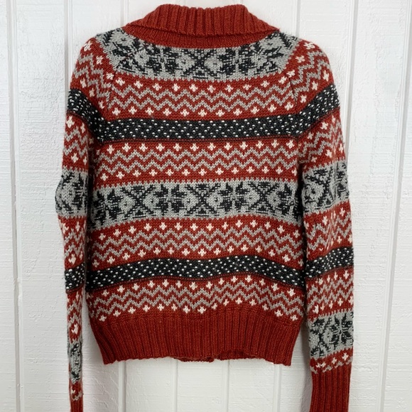 Aéropostale Wool Blend Heavyweight Button Winter Cardigan Sweater L - Picture 4 of 6